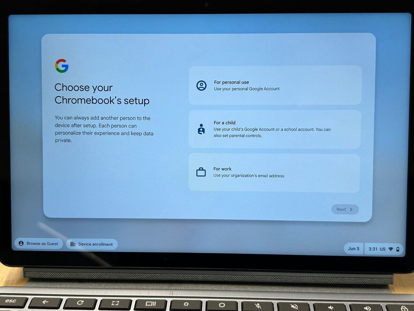 Lenovo IP Duet 3 Chromebook 11q727 (4 GB RAM, 128GB eMMC, 2-in-1 and detachable)