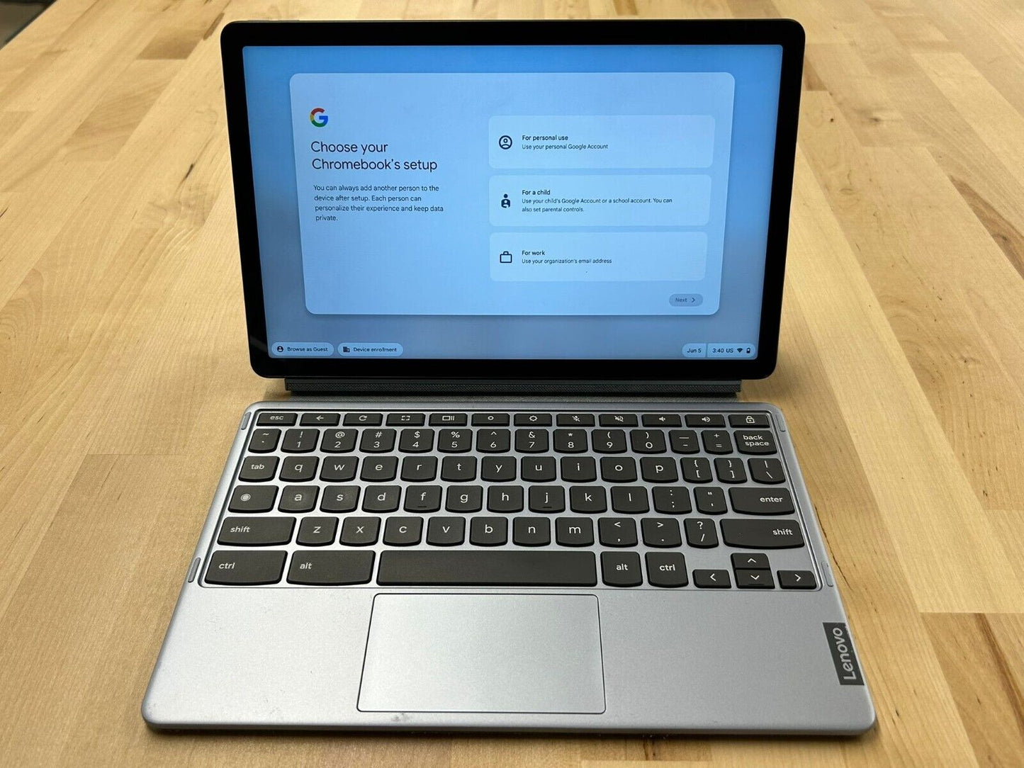 Lenovo IP Duet 3 Chromebook 11q727 (4 GB RAM, 128GB eMMC, 2-in-1 and detachable)