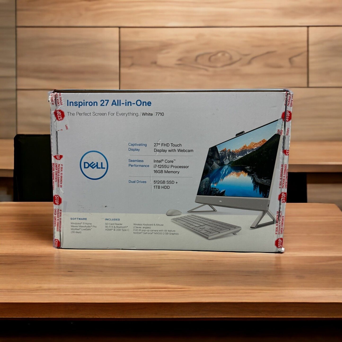 Dell Inspiron 7710 All-in-One Desktop 27" Touchscreen i7-1255U 16GB/512GB+1TB