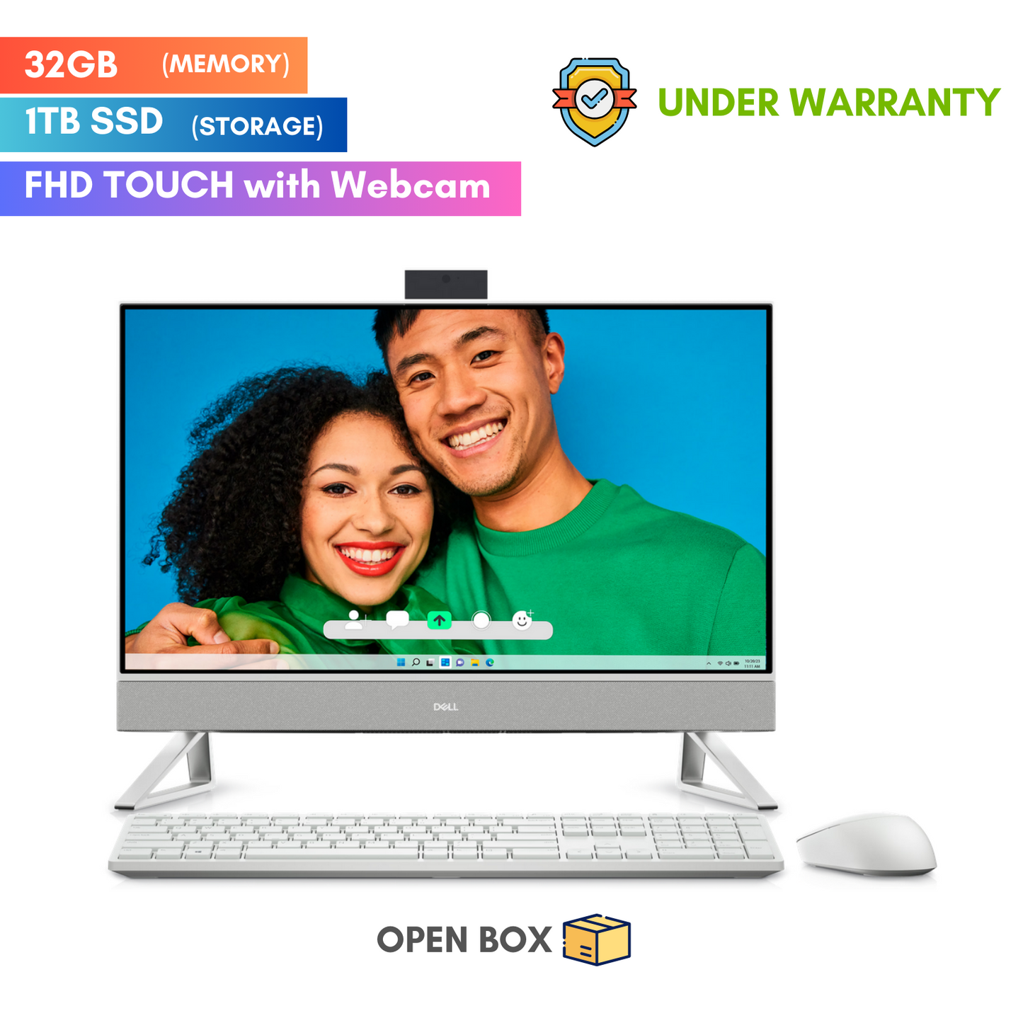 Dell Inspiron 27 All-in-One 7720 i7-1355U 32 GB/1 TB SSD NVIDIA GeForce® MX550