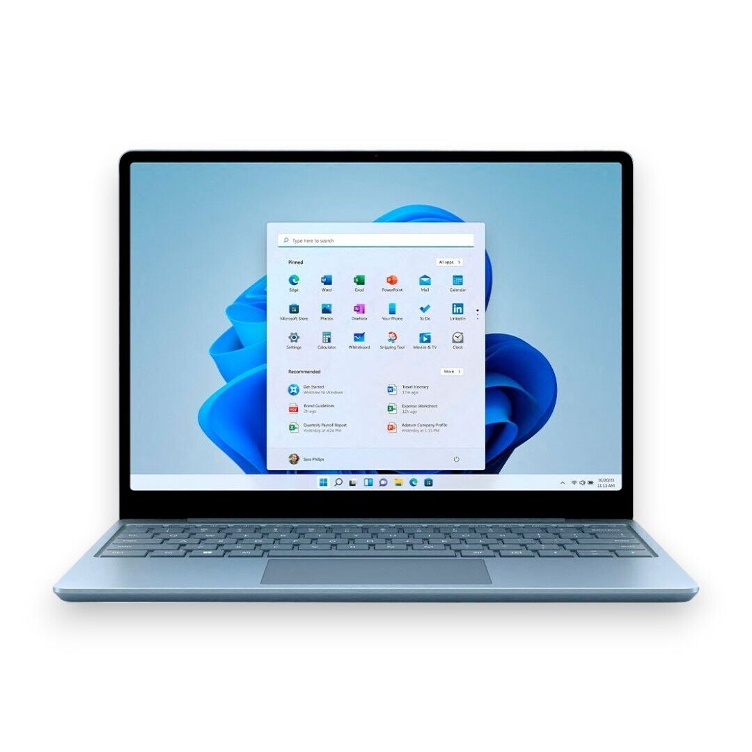 Microsoft Surface Laptop Go 2 12.4” Touch Screen Intel i5 8GB 128GB SSD Ice Blue