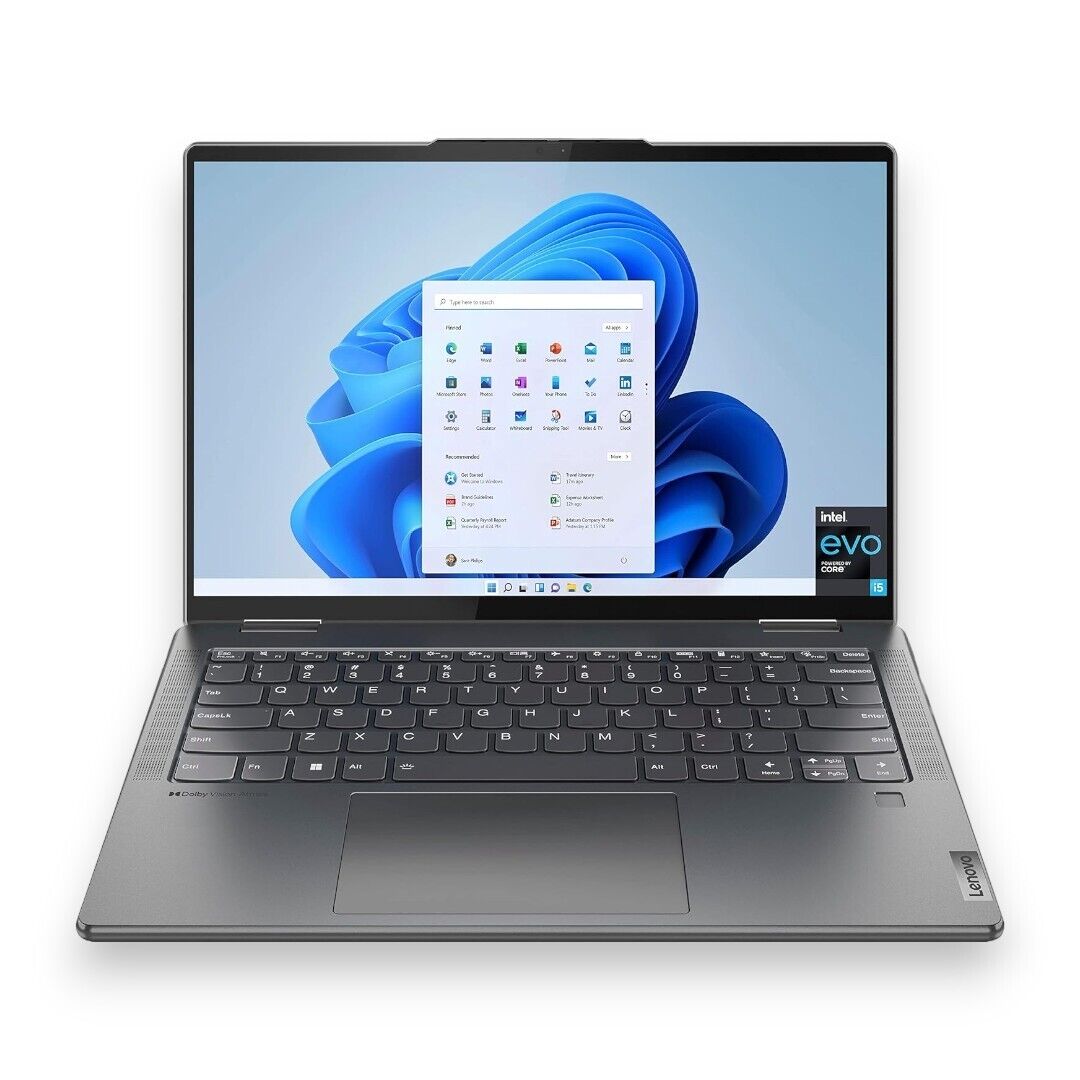 2022 LENOVO Yoga 7i 2-in-1 Laptop 14 Touchscreen Intel EVO Platform 12th Core i5