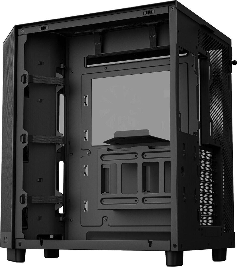 NZXT H6 Flow ATX Mid-Tower Case with Dual Chamber - Black