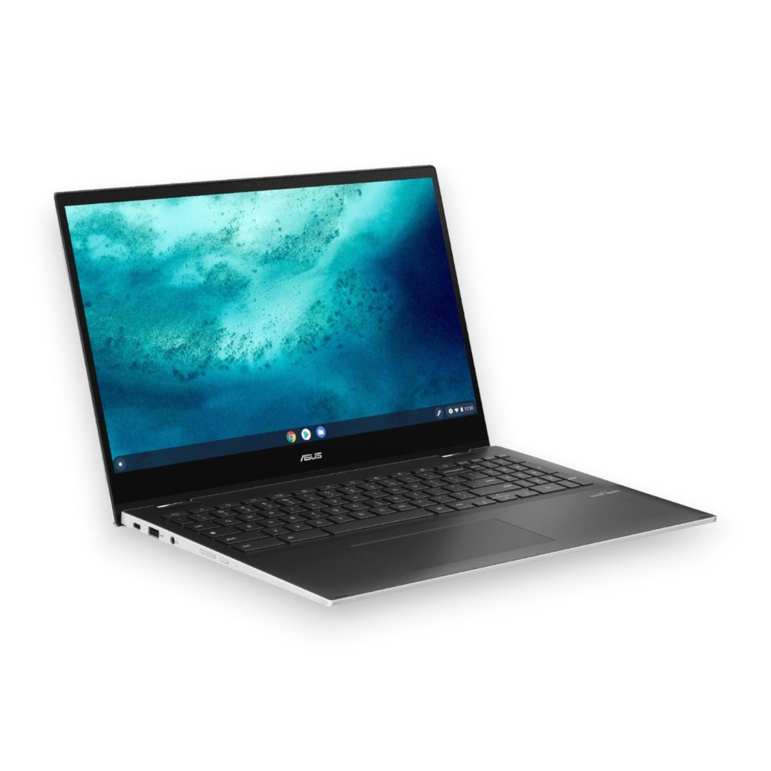ASUS - 2-in-1 15.6" Touch-Screen Chromebook - Intel Core 11th Gen i3 - 8GB Memory - 128GB SSD - Matte White - Matte White