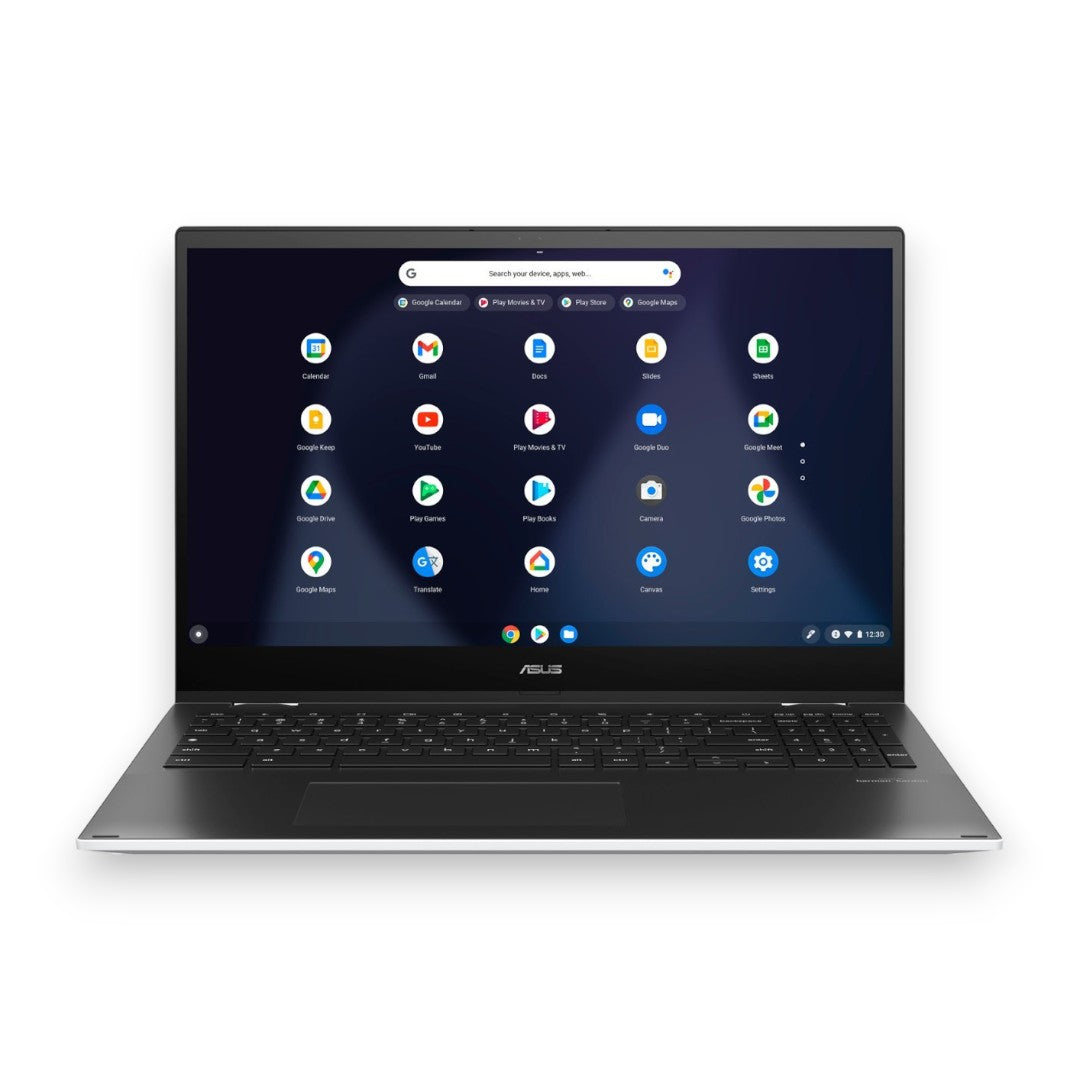 ASUS - 2-in-1 15.6" Touch-Screen Chromebook - Intel Core 11th Gen i3 - 8GB Memory - 128GB SSD - Matte White - Matte White