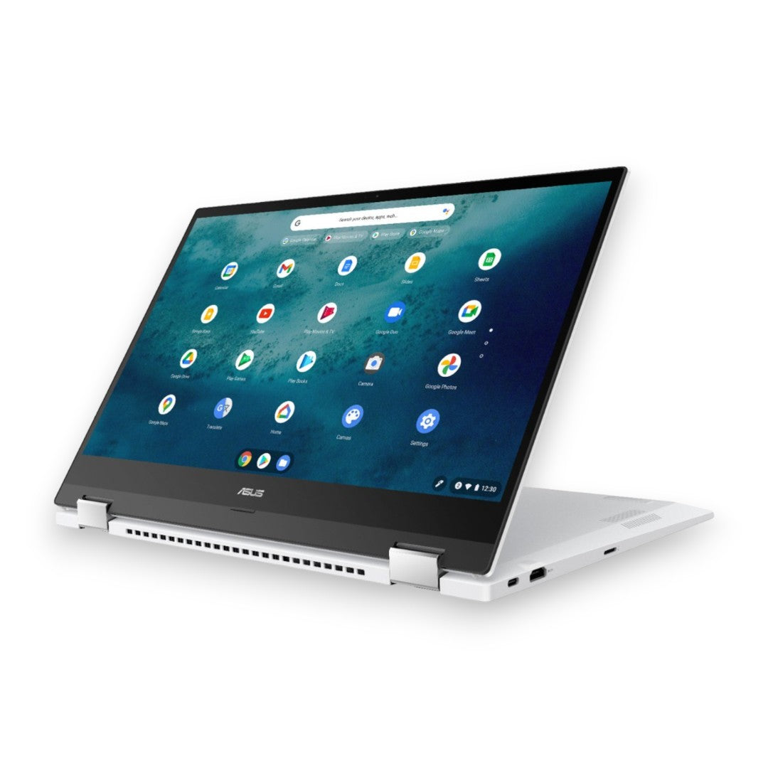 ASUS - 2-in-1 15.6" Touch-Screen Chromebook - Intel Core 11th Gen i3 - 8GB Memory - 128GB SSD - Matte White - Matte White