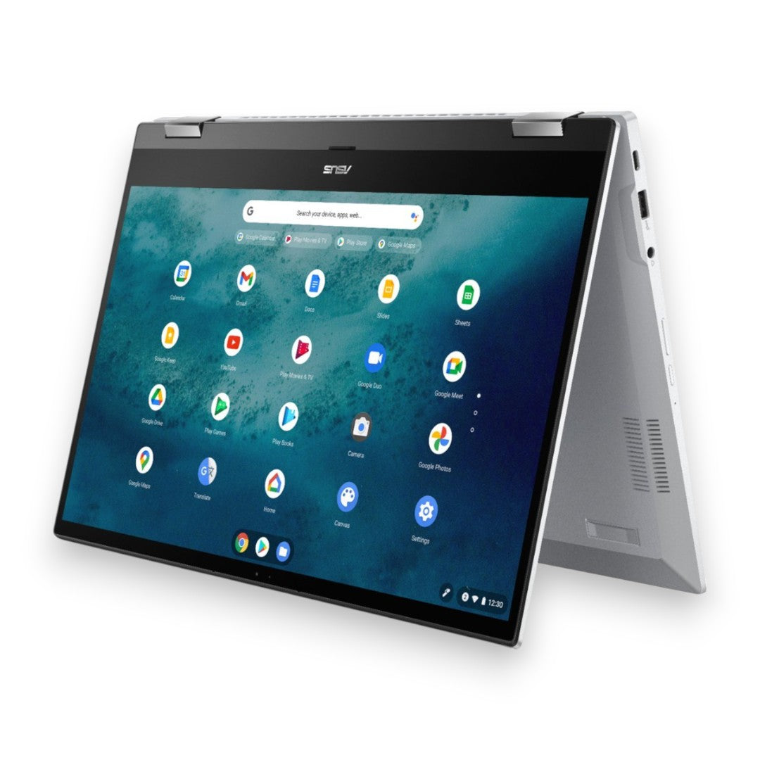 ASUS - 2-in-1 15.6" Touch-Screen Chromebook - Intel Core 11th Gen i3 - 8GB Memory - 128GB SSD - Matte White - Matte White