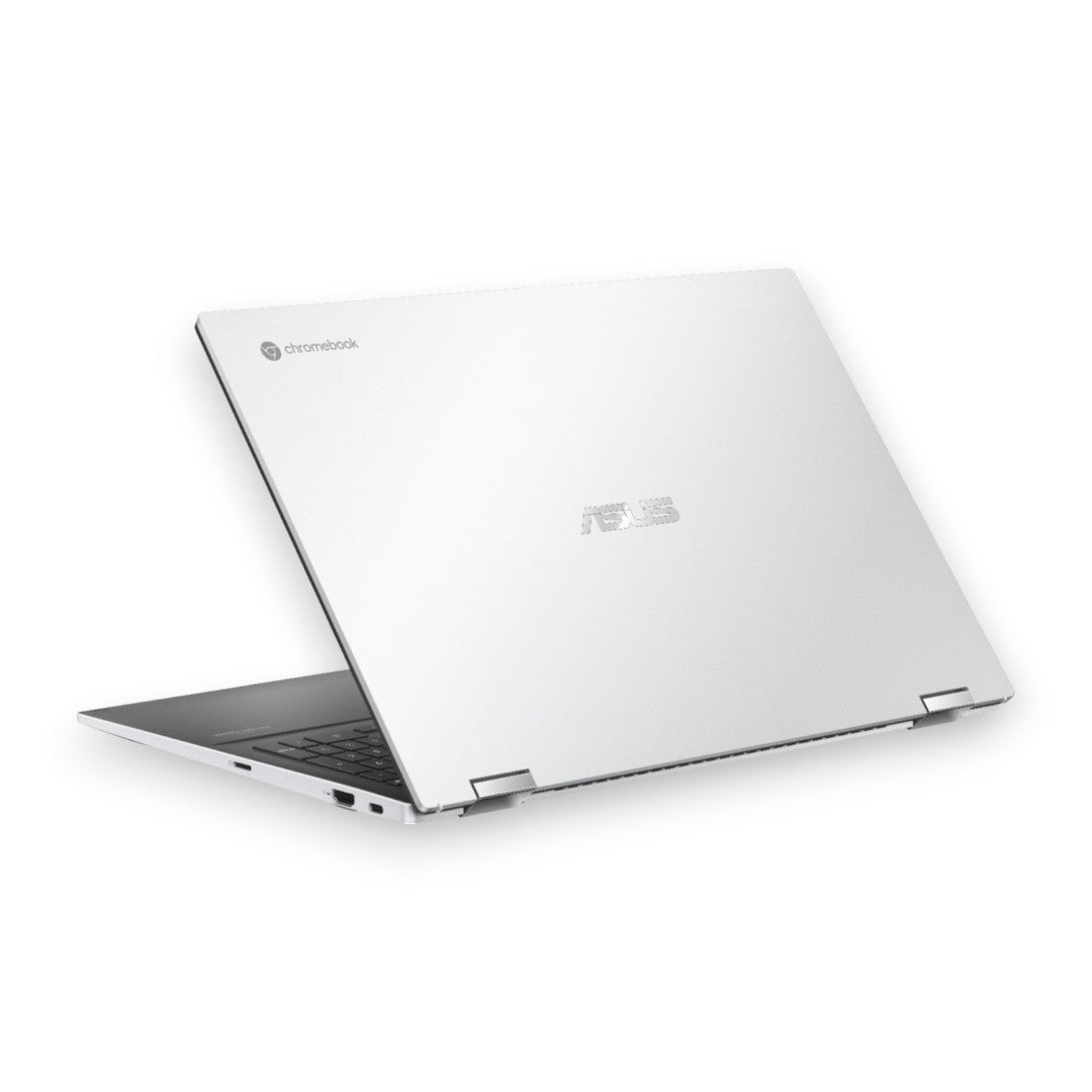 ASUS - 2-in-1 15.6" Touch-Screen Chromebook - Intel Core 11th Gen i3 - 8GB Memory - 128GB SSD - Matte White - Matte White