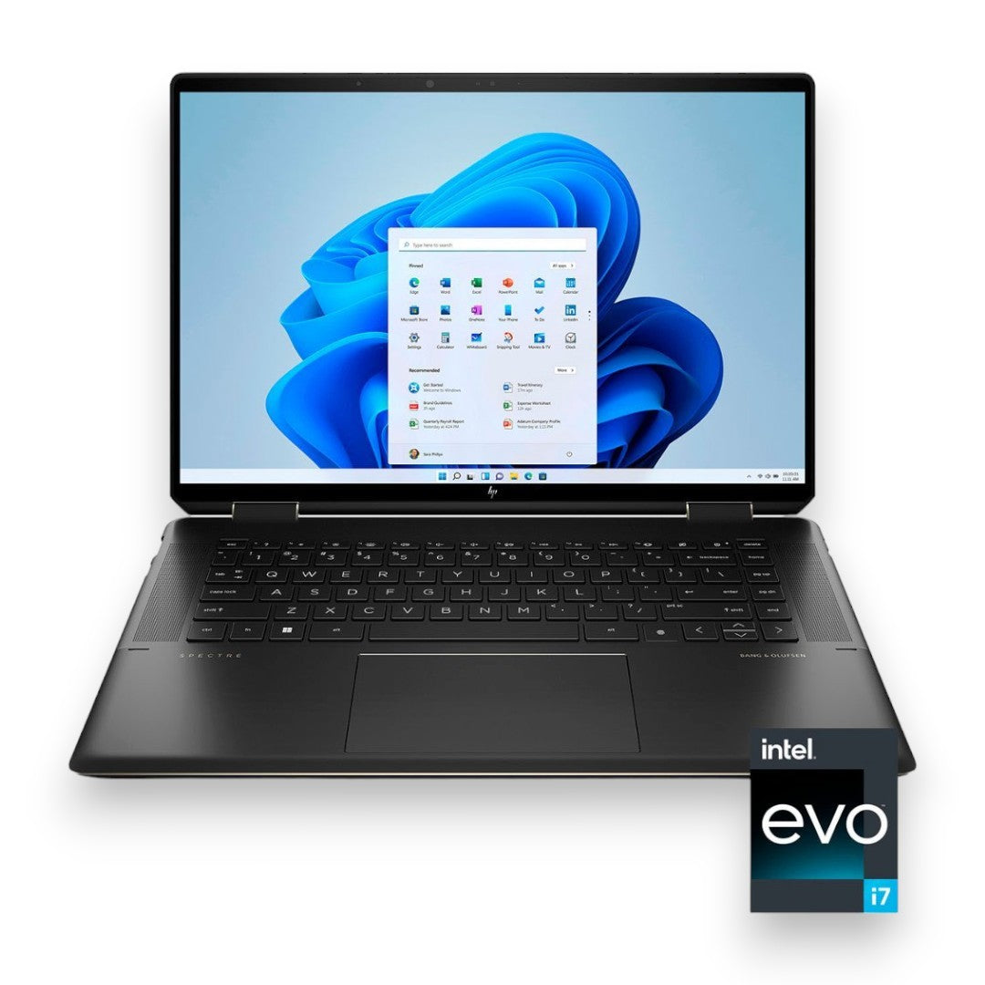 HP - Spectre 2-in-1 16" UHD+ Touch-Screen Laptop - Intel Evo Platform - Core i7 - 16GB Memory - Intel Arc A370M - 1TB SSD - Nightfall Black