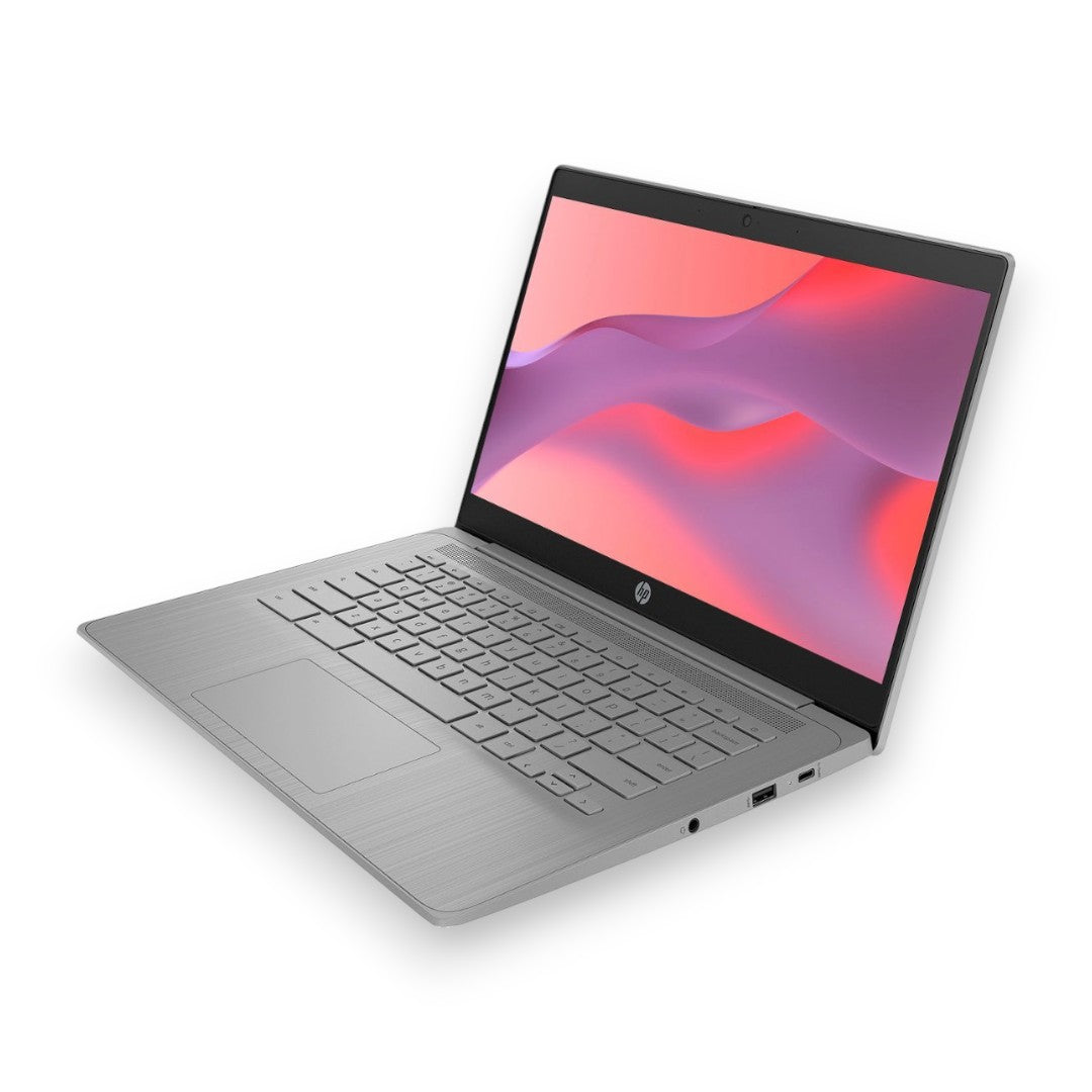 HP - 14" Chromebook Laptop - Intel Celeron - 4GB Memory - 64GB eMMC - Modern Gray
