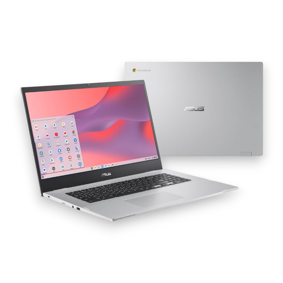ASUS - 17.3" Chromebook Laptop - Intel Celeron N4500 with 4GB Memory - 64GB eMMC - Mineral Grey