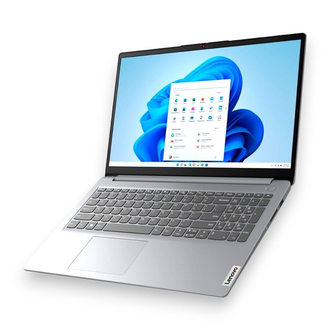 Lenovo IdeaPad 1 15.6" HD Laptop, AMD Athlon Silver 3050U, 4GB RAM, 128GB eMMC