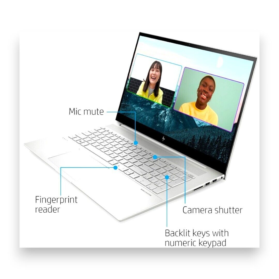 HP ENVY 17.3" Touch-Screen Laptop Intel Core i7  12GB RAM 512GB SSD + 32G Optane