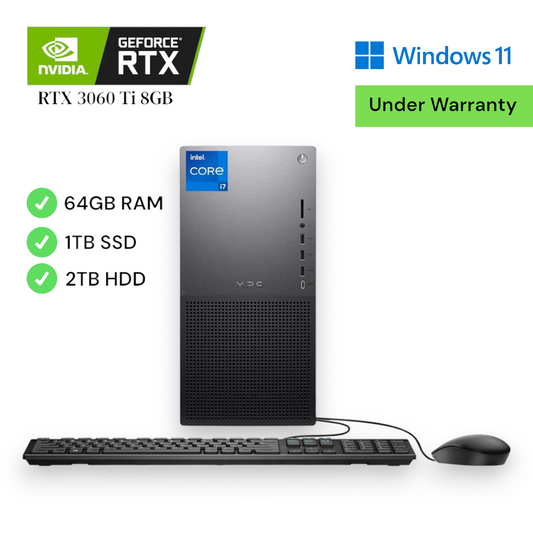 Dell XPS 8960 Gaming Desktop 13700 64GB 3TB GeForce RTX 3060 Ti 8GB + WARRANTY